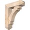 Ekena Millwork Merced Arts and Crafts Smooth Bracket w/ Offset Brace, Douglas Fir, 7 1/2"W x 28"D x 32"H BKT0806X28X32MRC03SDF - alternate 1